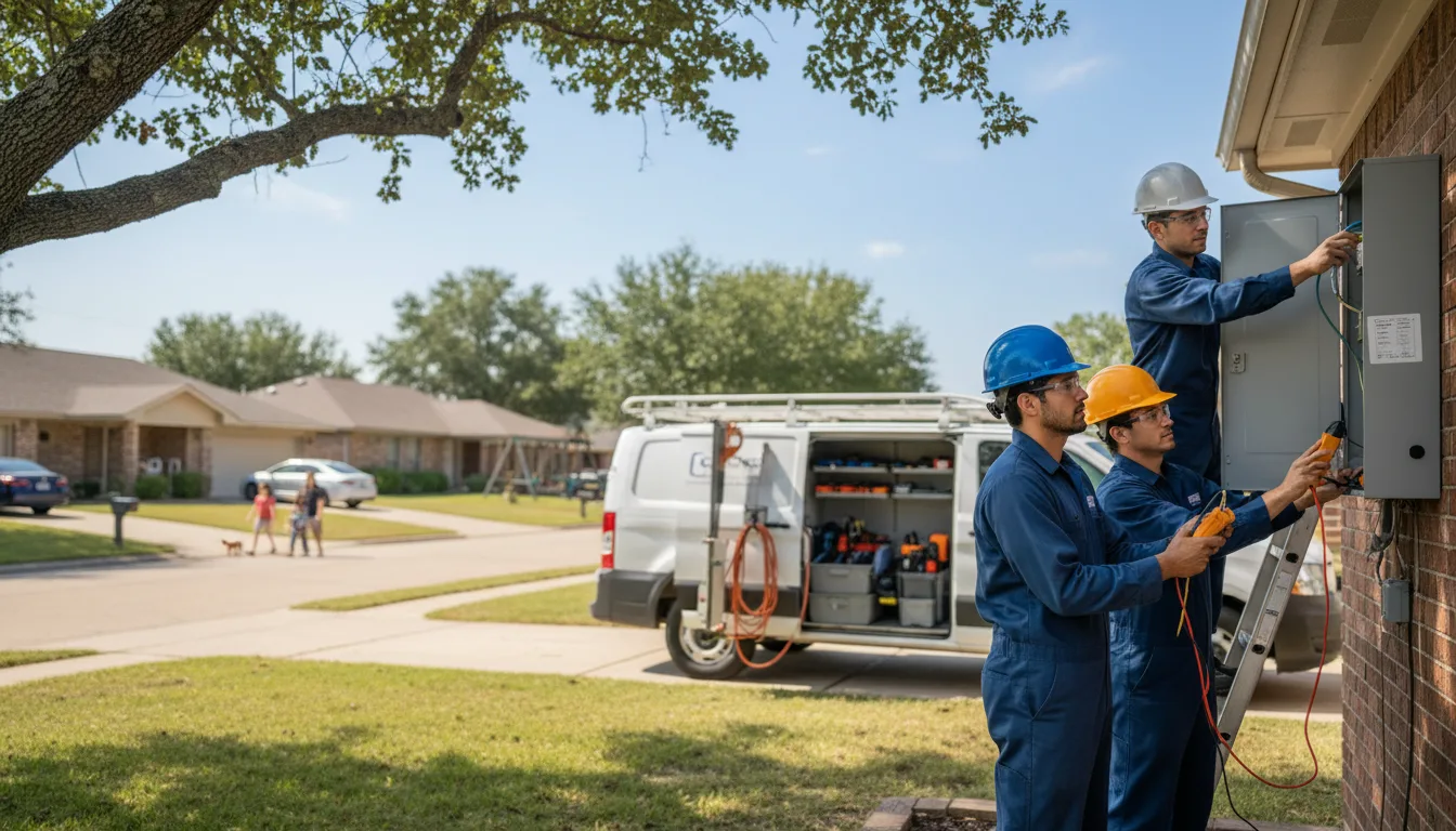 Certified electrician providing emergency electrical services in Fisher, IL